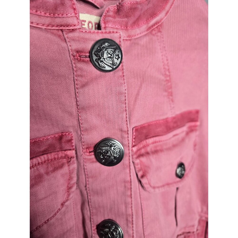 Free People Cassidy Jacket Military Romantic Grunge Large - Picture 7 of 15